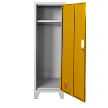 Метален шкаф Carmen CR-1604-1 JZ - Сив / оранжев Метален шкаф Carmen CR-1604-1 JZ - Сив / оранжев