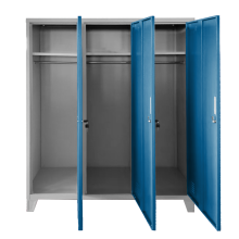 Метален шкаф Carmen CR-1604-3 JZ - сив / син Метален шкаф Carmen CR-1604-3 JZ - сив / син