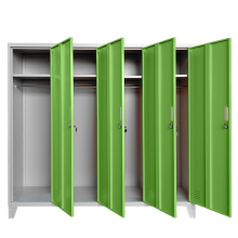 Метален шкаф Carmen CR-1604-4 JZ - сив / зелен