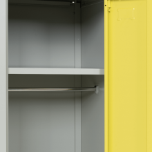 Метален шкаф Carmen CR-1604-2 JZ - Сив / жълт Метален шкаф Carmen CR-1604-2 JZ - Сив / жълт