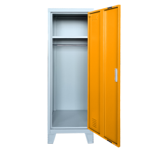 Метален шкаф Carmen CR-1605-1 JZ - сив / оранжев