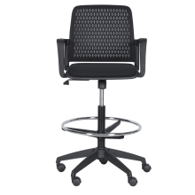 Работен офис стол Carmen 7556 - черен Работен офис стол Carmen 7556 - черен