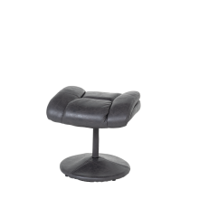 Кресло с табуретка JACKY - тъмносив