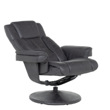 Кресло с табуретка JACKY - тъмносив