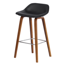 Бар стол Carmen 3088 - орех - черен