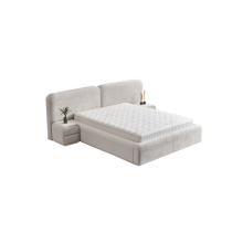 Тапицирана спалня с матрак MYKONOS 180 х 200 - перла SY