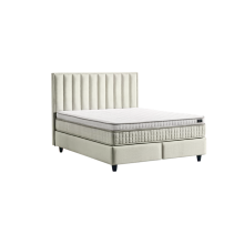 Тапицирана спалня с матрак PERRY LUX 140 x 200 - крем 01