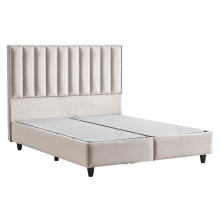 Тапицирана спалня с матрак PERRY LUX 160 x 200 - крем 01