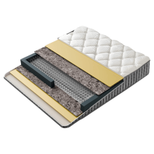 Тапицирана спалня с матрак PERRY LUX 160 x 200 - крем 01