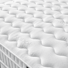 Тапицирана спалня с матрак PAROS 160 х 200 - сребърен AN