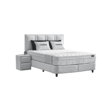 Тапицирана спалня с матрак PAROS 160 х 200 - сребърен AN Тапицирана спалня с матрак PAROS 160 х 200 - сребърен AN