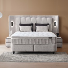 Тапицирана спалня с матрак JULIE 140 x 200 - Перла SY