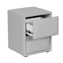 Нощно шкафче за спалня SIESTA - светлосив 21