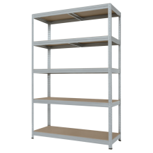 Метален стелаж STAR PL 213x120x60 см, до 250 кг на рафт - цинк