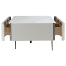 Холна маса LIORA - бял-капучино