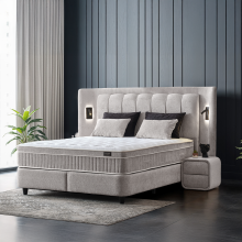 Тапицирана спалня с матрак JULIE 180 x 200 - Перла SY Тапицирана спалня с матрак JULIE 180 x 200 - Перла SY