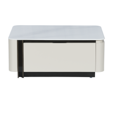 Холна маса ELGIN - бял-капучино