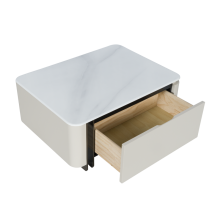 Холна маса ELGIN - бял-капучино