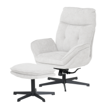 Кресло с табуретка ANDREA - шампанско