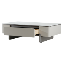 Холна маса FLINT - бял-капучино