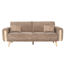 Разтегателен диван - тройка GOMA - кафяв E40