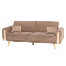 Разтегателен диван - тройка GOMA - кафяв E40