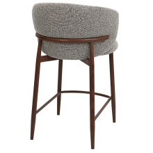 Бар стол MEMO - черен -кафяв 170 WAL