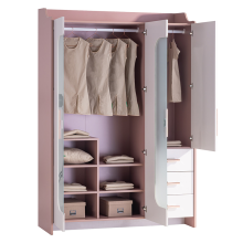 Трикрилен детски гардероб ESTELLA Трикрилен детски гардероб ESTELLA