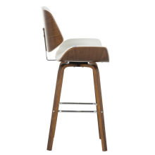 Бар стол Carmen 4027 - орех / бял Бар стол Carmen 4027 - орех / бял