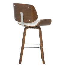 Бар стол Carmen 4027 - орех / бял Бар стол Carmen 4027 - орех / бял