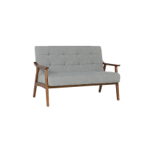 Двуместно канапе PABLO - орех / сиво Двуместно канапе PABLO - орех / сиво