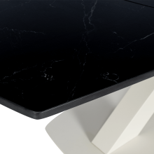 Разтегателна трапезна маса MATEO - черна