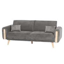 Разтегателен диван - тройка GOMA - сив Е13