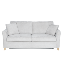 Разтегателен диван - тройка FIZI  - светлосив E05