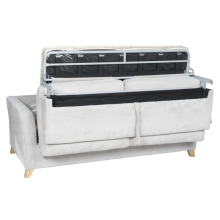 Разтегателен диван - тройка FIZI  - светлосив E05