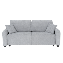 Разтегателен диван - тройка LOMELA - светлосив L03