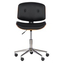 Работен офис стол Carmen 6403 - орех - черен Работен офис стол Carmen 6403 - орех - черен