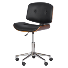 Работен офис стол Carmen 6403 - орех - черен Работен офис стол Carmen 6403 - орех - черен