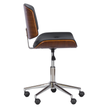 Работен офис стол Carmen 6403 - орех - черен Работен офис стол Carmen 6403 - орех - черен