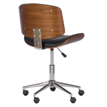 Работен офис стол Carmen 6403 - орех - черен Работен офис стол Carmen 6403 - орех - черен