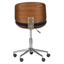 Работен офис стол Carmen 6403 - орех - черен Работен офис стол Carmen 6403 - орех - черен