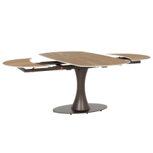 Разтегателна трапезна маса CARLOS - тъмен орех Разтегателна трапезна маса CARLOS - тъмен орех