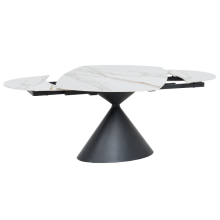 Разтегателна трапезна маса UPATA - бяла Разтегателна трапезна маса UPATA - бяла