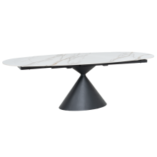 Разтегателна трапезна маса UPATA - бяла Разтегателна трапезна маса UPATA - бяла