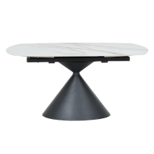 Разтегателна трапезна маса UPATA - бяла Разтегателна трапезна маса UPATA - бяла