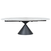 Разтегателна трапезна маса UPATA - бяла Разтегателна трапезна маса UPATA - бяла