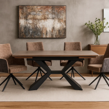 Разтегателна трапезна маса TIGRE - орех Разтегателна трапезна маса TIGRE - орех