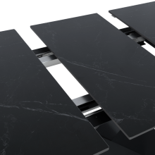 Разтегателна трапезна маса TINACO - черна