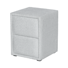 Нощно шкафче за спалня CANCUN - сребърен AN