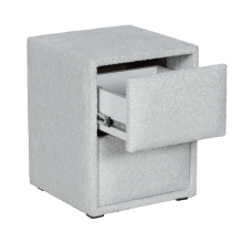 Нощно шкафче за спалня CANCUN - сребърен AN